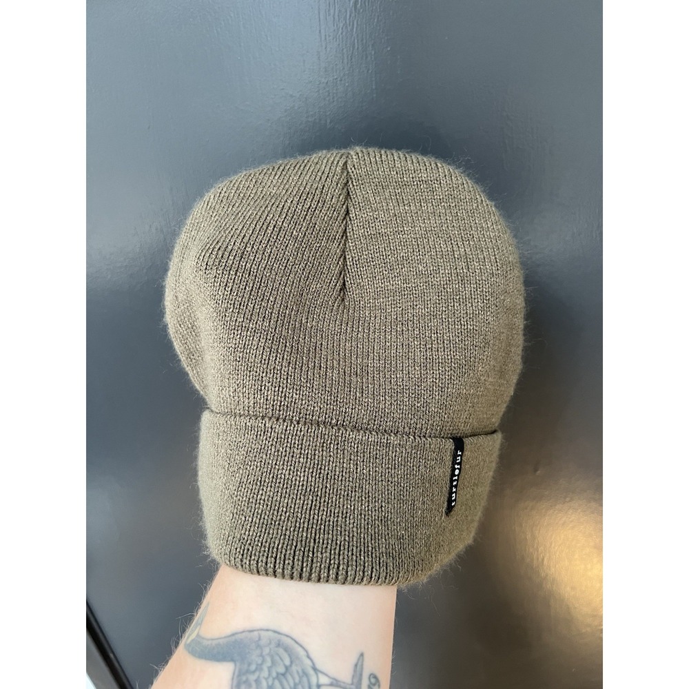 Turtle Fur Brown Knit Fleece Lined Beanie Hat One Size